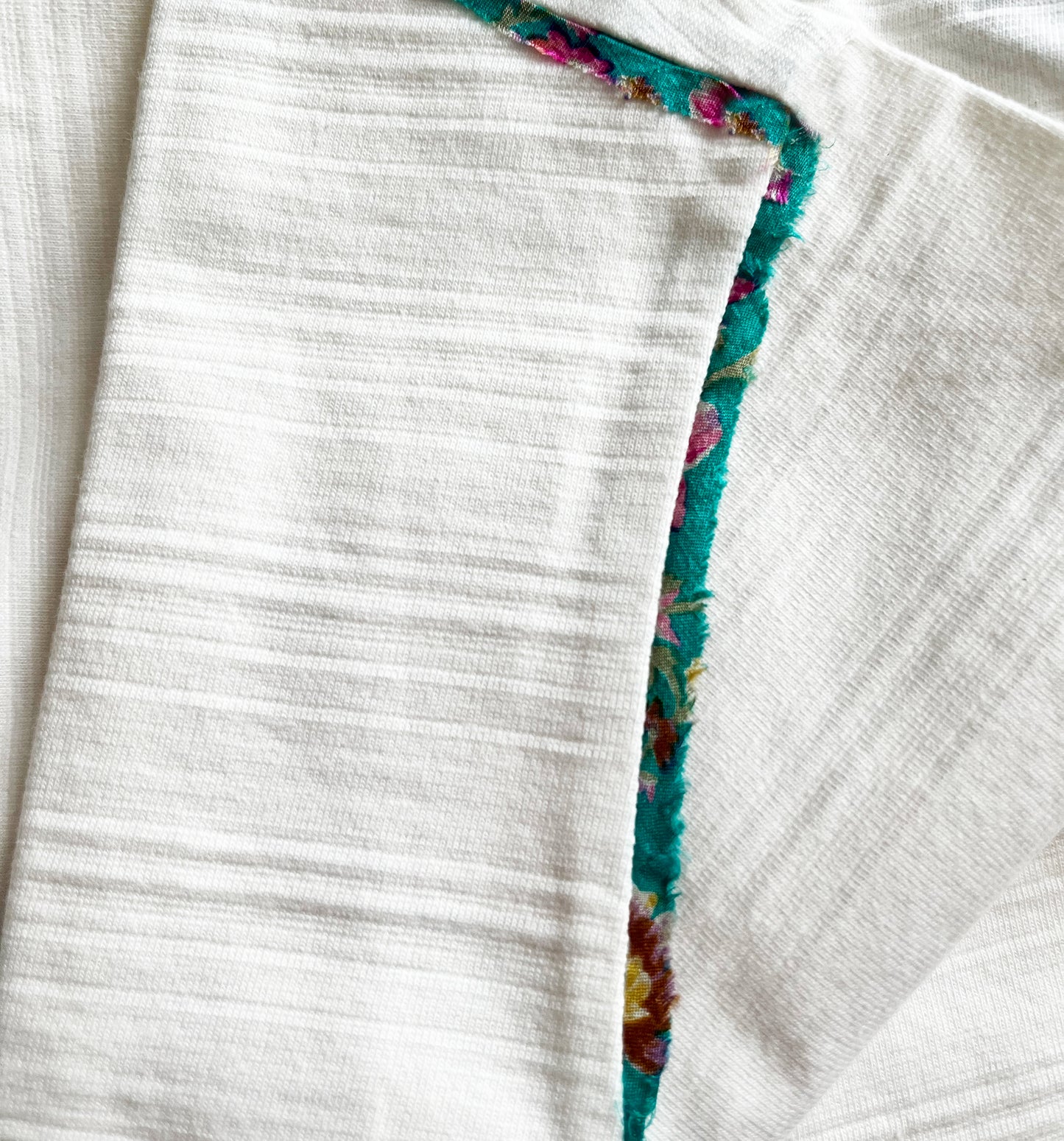 Quinto T-Shirt with an oversized silhouette, celebrating 'Calabria-Sicilia' with Mumbai sari trimmings, ethically made from 95% organic cotton.